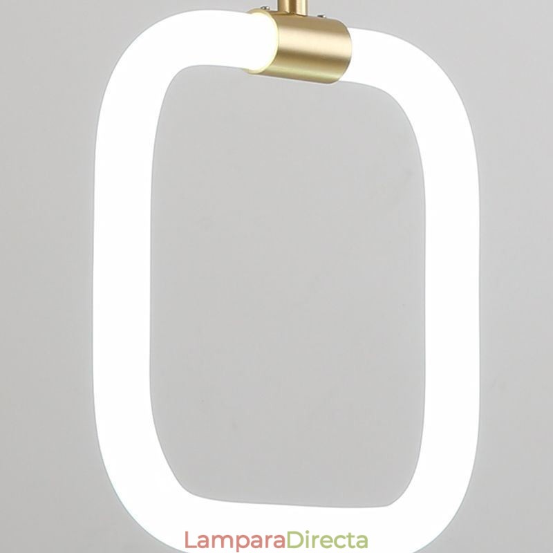 Lámpara colgante moderna y sencilla de latón para techo