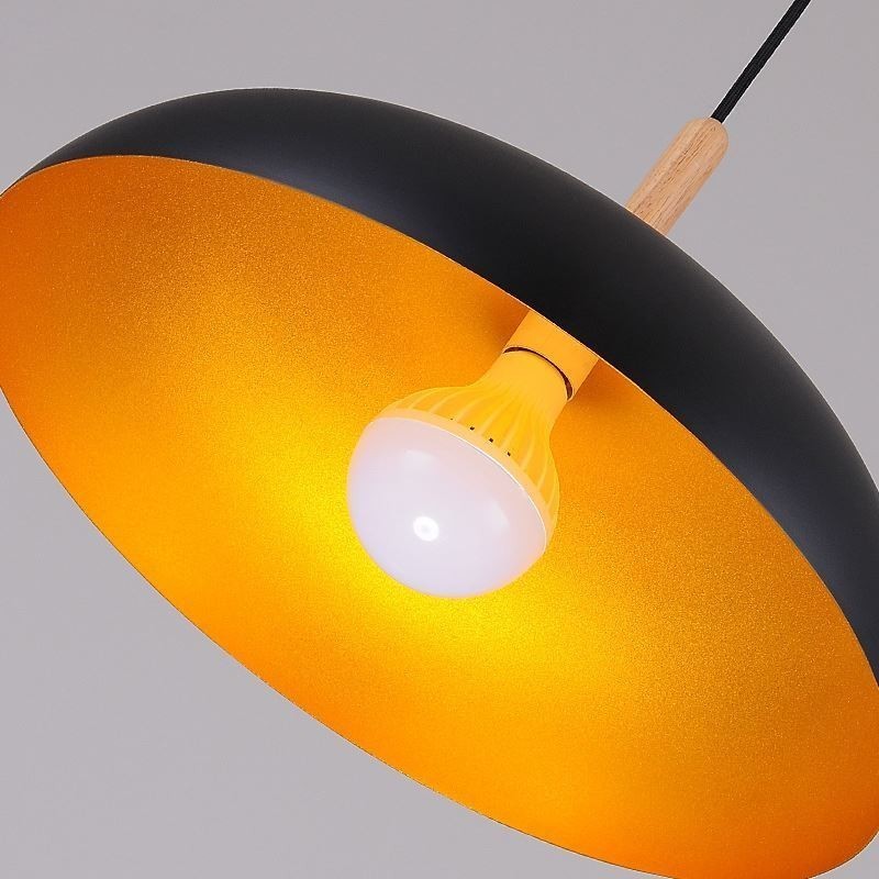 Lámpara colgante moderna minimalista, lámpara decorativa en blanco y negro