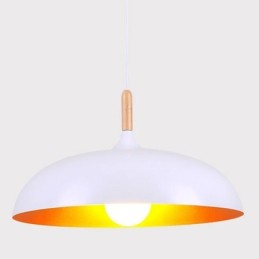 Lámpara colgante moderna minimalista, lámpara decorativa en blanco y negro
