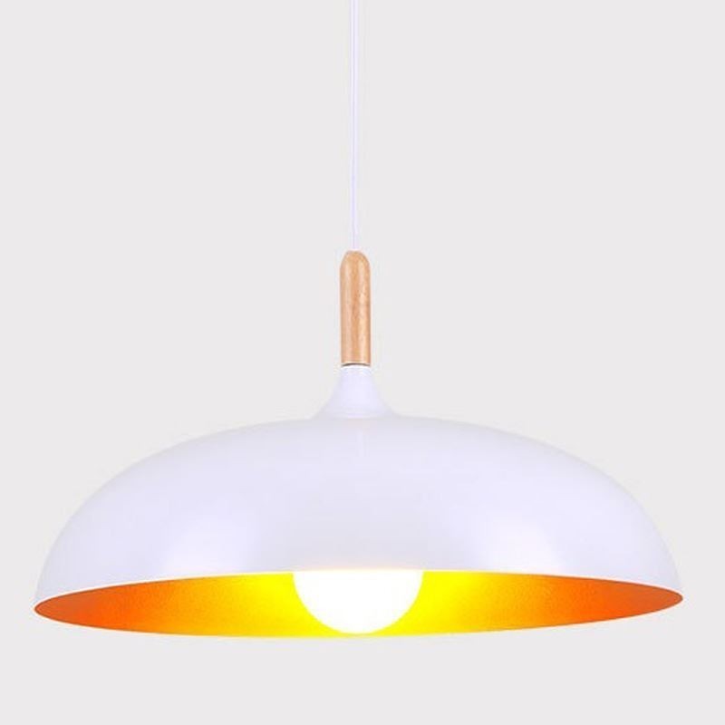 Lámpara colgante moderna minimalista, lámpara decorativa en blanco y negro