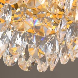 Lámpara colgante de cristal, lámpara colgante cónica.