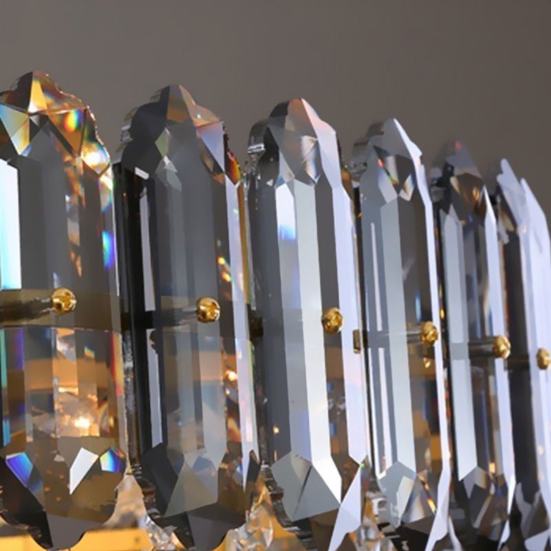 Lámpara colgante de cristal, lámpara colgante cónica.