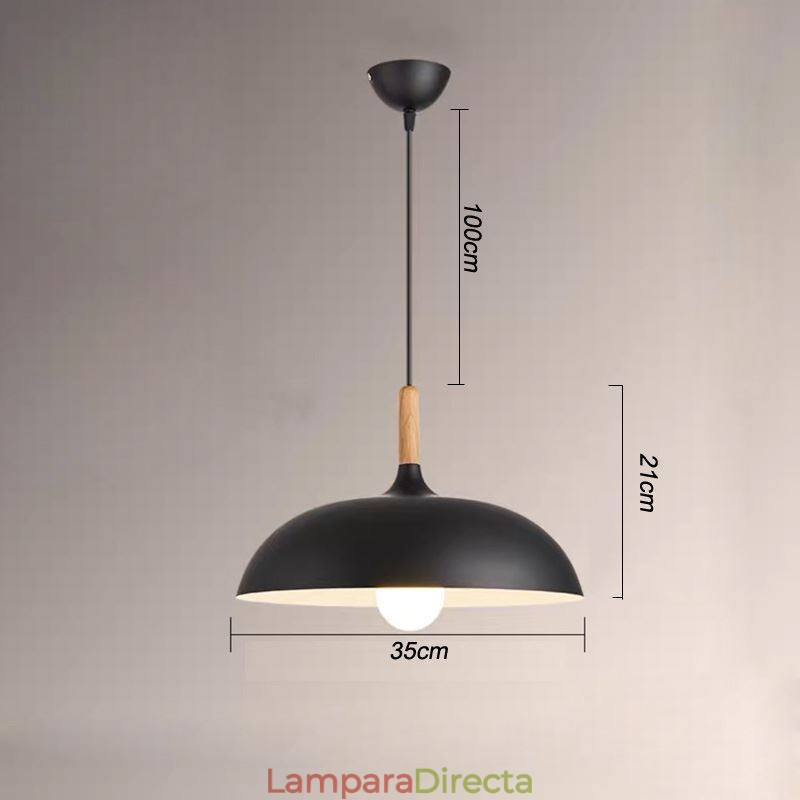 Lámpara colgante moderna con diseño de macarrón colorido