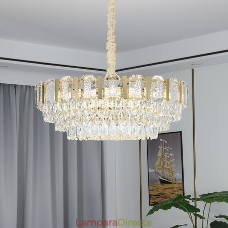 Lámpara colgante de cristal redonda para techo Lámpara colgante de cristal redonda para techo