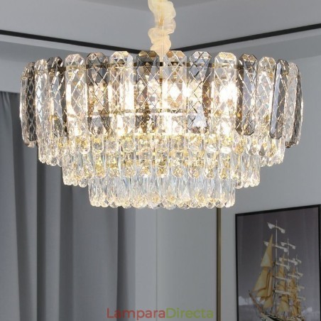 Lámpara colgante europea de cristal redonda para techo Lámpara colgante europea de cristal redonda para techo