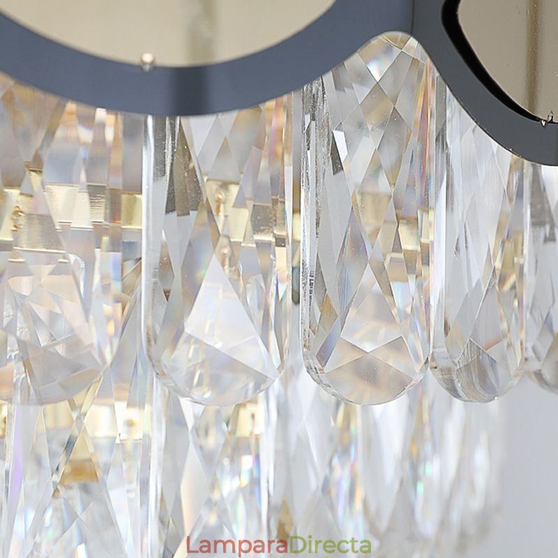 Lámpara colgante de cristal moderna con encaje para techo