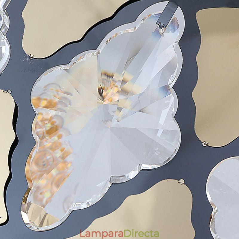 Lámpara colgante de cristal moderna con encaje para techo