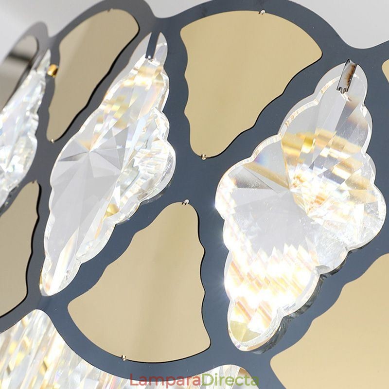 Lámpara colgante de cristal moderna con encaje para techo