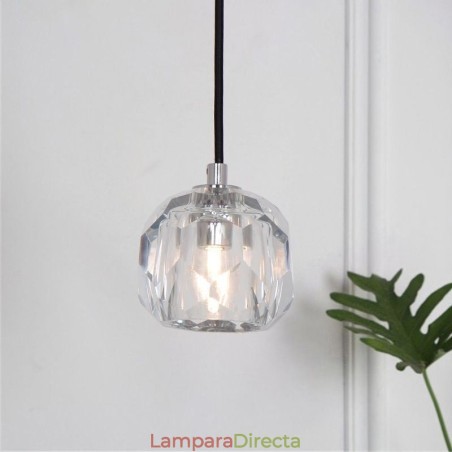 Lámpara colgante de techo moderna de cristal con forma de balón de fútbol Lámpara colgante de techo moderna de cristal con forma de balón de fútbol