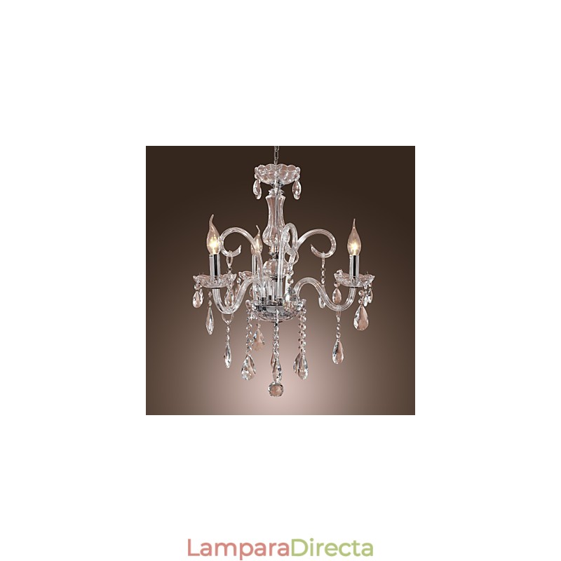 Lámpara de araña de cristal Rustic Lodge Crystal Others