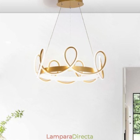 Lámpara colgante moderna Crown, lámpara colgante de aluminio, 1 luz Lámpara colgante moderna Crown, lámpara colgante de aluminio, 1 luz