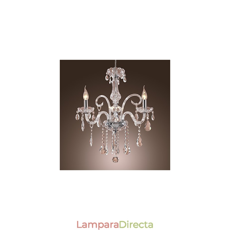 Lámpara de araña de cristal Rustic Lodge Crystal Others