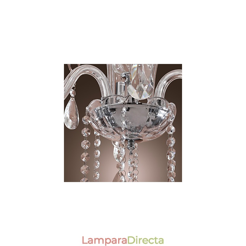Lámpara de araña de cristal Rustic Lodge Crystal Others