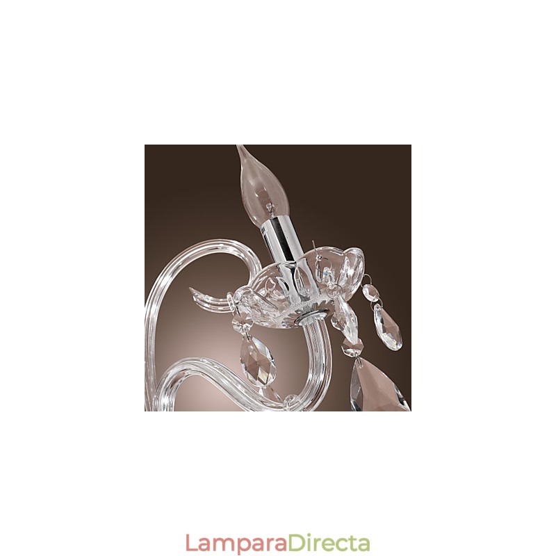 Lámpara de araña de cristal Rustic Lodge Crystal Others