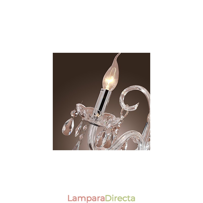 Lámpara de araña de cristal Rustic Lodge Crystal Others