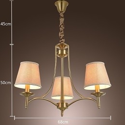 Lámpara de araña de metal de latón estilo cabaña rústica clásica contemporánea moderna para comedor