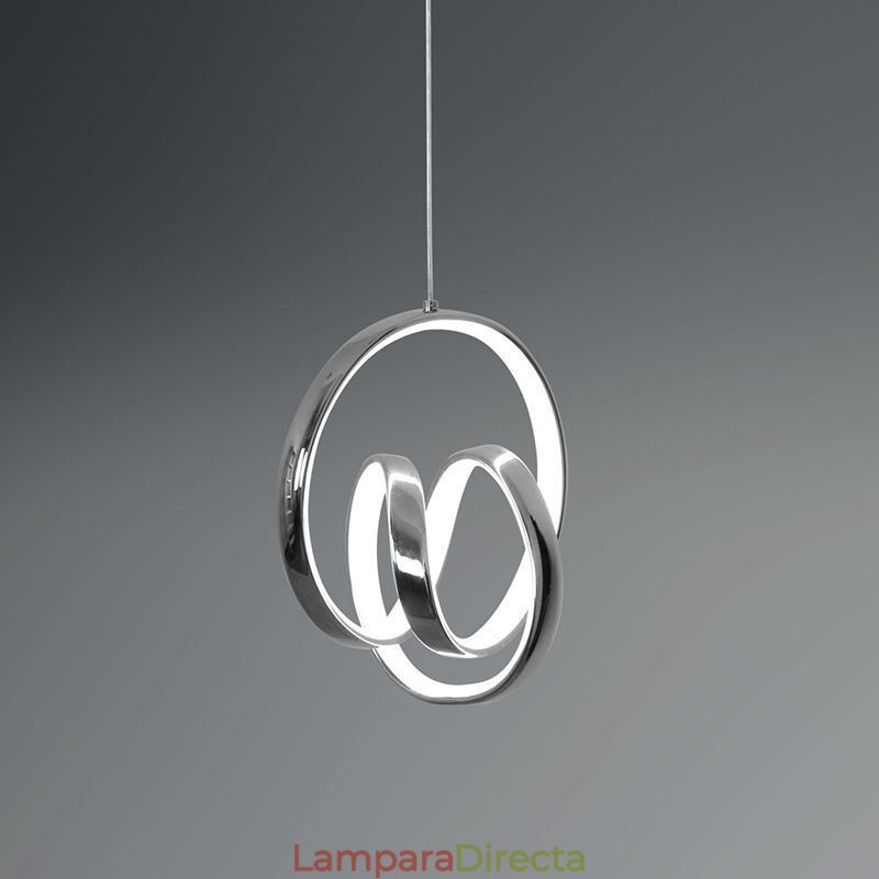 Lámpara colgante de techo con anillo irregular