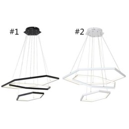 Lámpara colgante hexagonal moderna