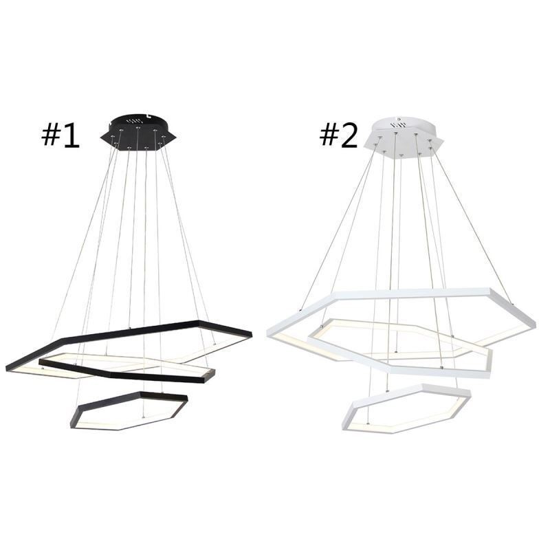 Lámpara colgante hexagonal moderna