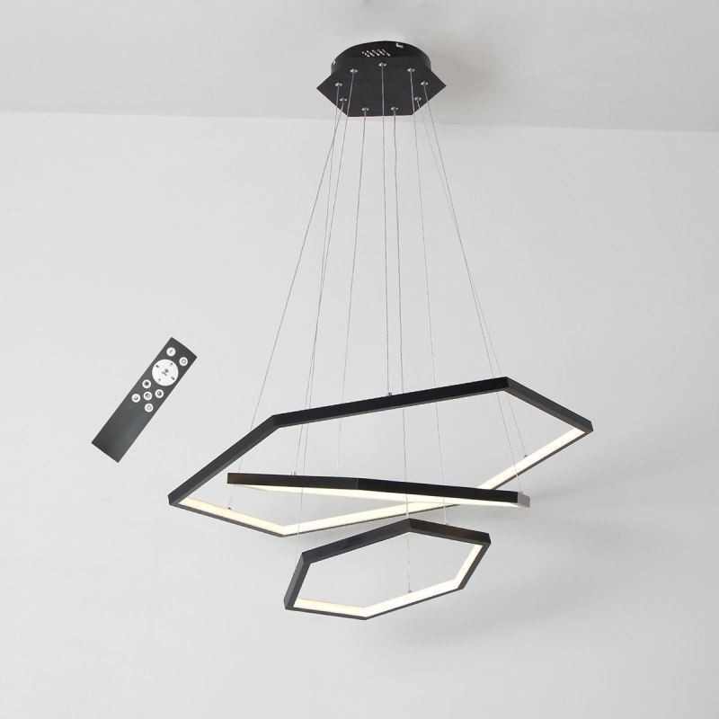 Lámpara colgante hexagonal moderna