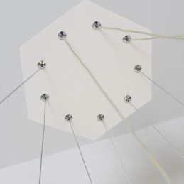Lámpara colgante hexagonal moderna