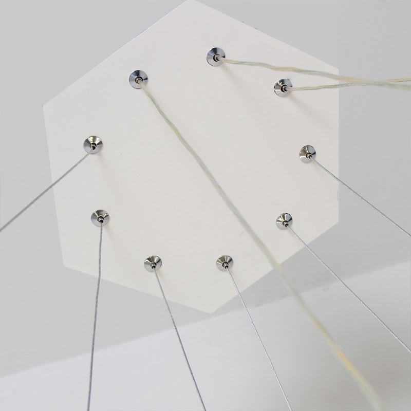 Lámpara colgante hexagonal moderna