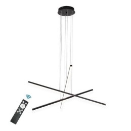 Lámpara colgante de suspensión lineal, luminaria decorativa