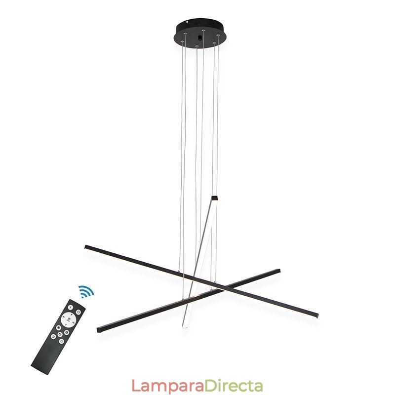Lámpara colgante de suspensión lineal, luminaria decorativa