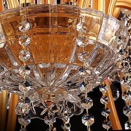Lámpara de araña de cristal con pintura de cristal, moderna, contemporánea, tradicional, clásica y vintage.