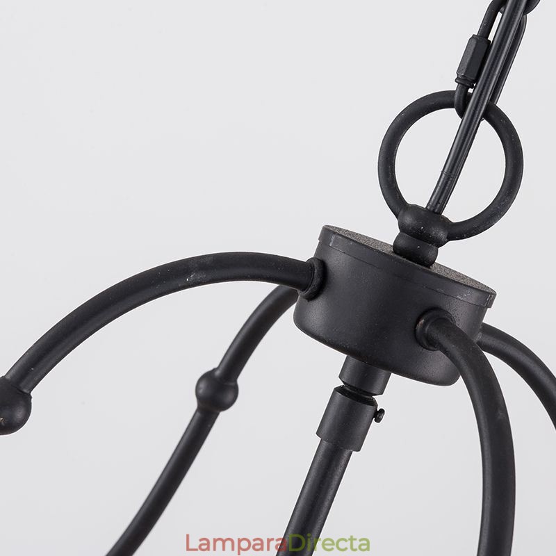 Lámpara colgante estilo vintage de 4 luces