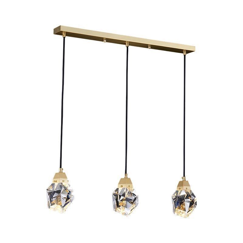 Lámpara colgante de techo con forma de bola de cristal mini y sencilla