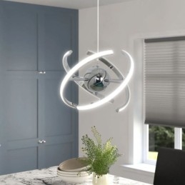 Lámpara colgante de globo giratorio, lámpara de techo decorativa