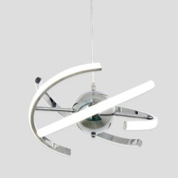 Lámpara colgante de globo giratorio, lámpara de techo decorativa