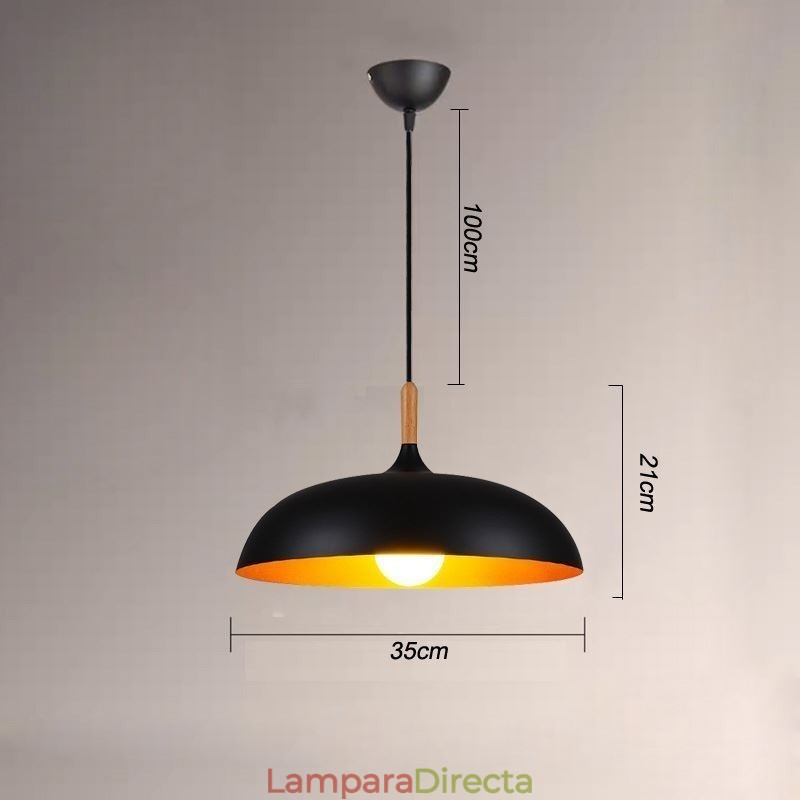 Lámpara colgante moderna minimalista, lámpara decorativa en blanco y negro