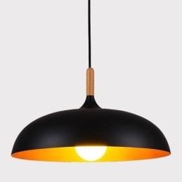 Lámpara colgante moderna minimalista, lámpara decorativa en blanco y negro