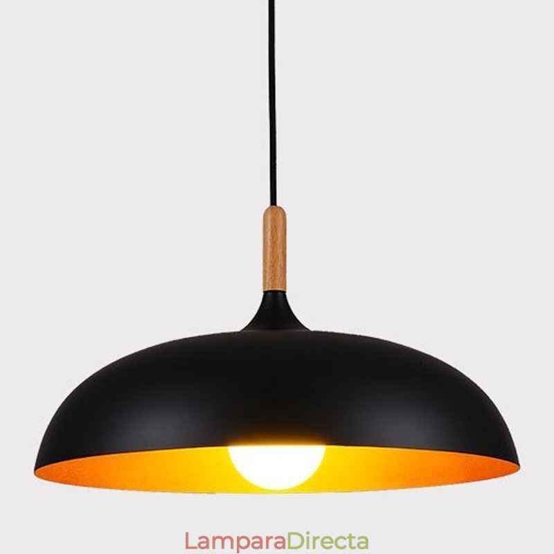 Lámpara colgante moderna minimalista, lámpara decorativa en blanco y negro