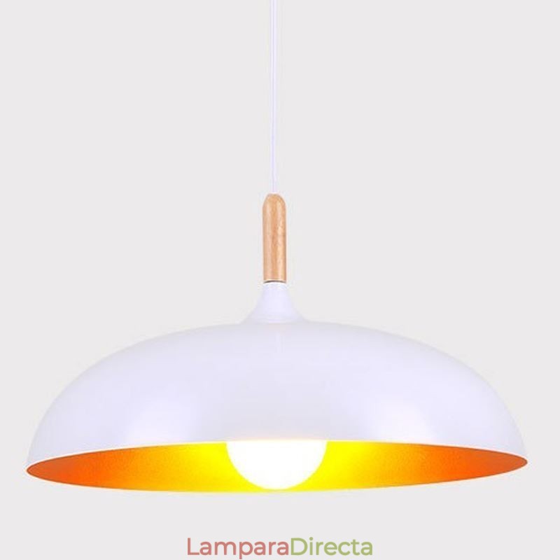 Lámpara colgante moderna minimalista, lámpara decorativa en blanco y negro
