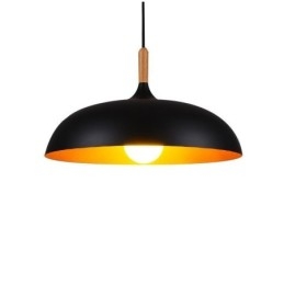 Lámpara colgante moderna minimalista, lámpara decorativa en blanco y negro