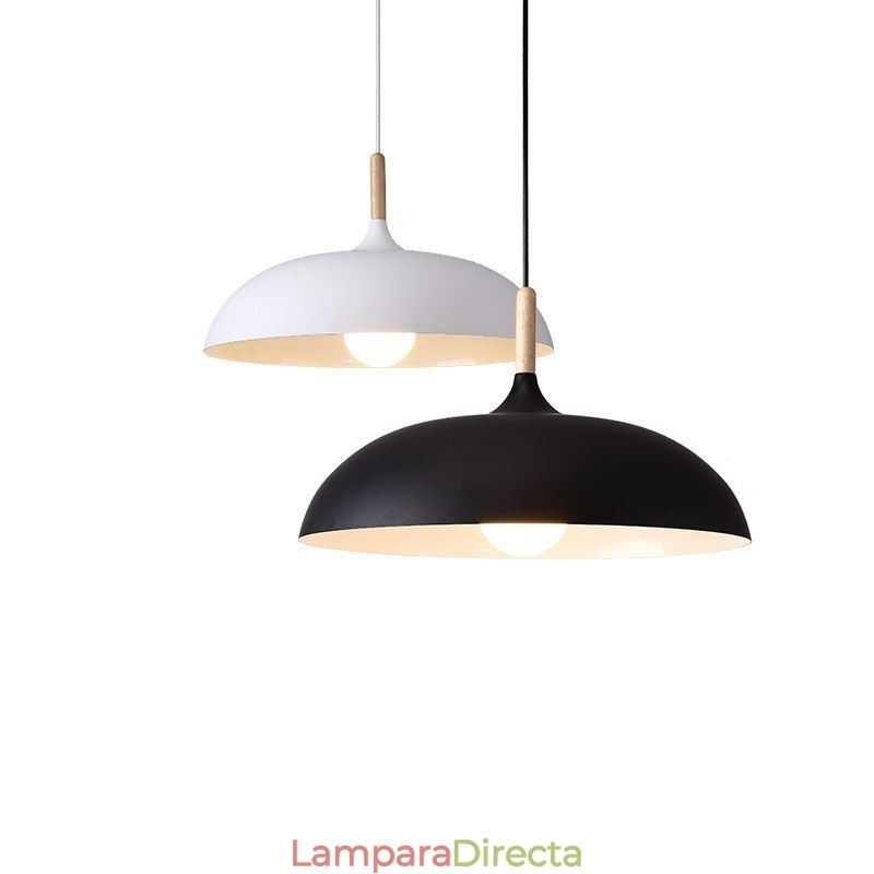Lámpara colgante moderna con diseño de macarrón colorido
