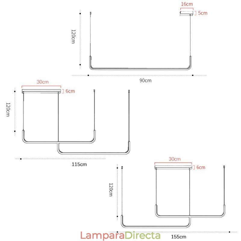 Lámpara colgante minimalista moderna