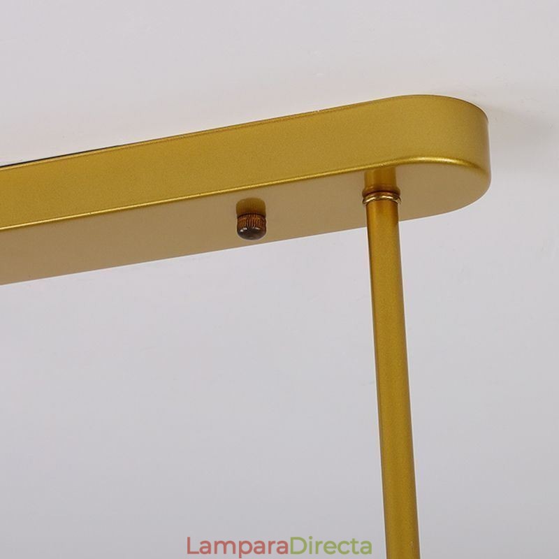 Lámpara colgante de araña de cristal con forma de globo horizontal