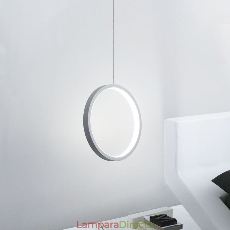 Lámpara colgante de anillo minimalista, luz decorativa de techo