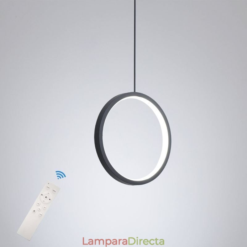 Lámpara colgante de anillo minimalista, luz decorativa de techo