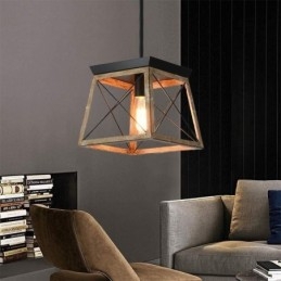 Lámpara colgante de una sola luz estilo vintage