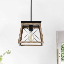 Lámpara colgante de una sola luz estilo vintage