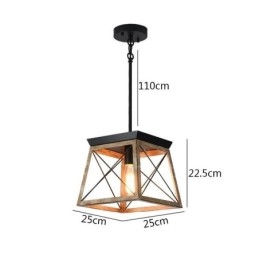 Lámpara colgante de una sola luz estilo vintage