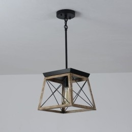 Lámpara colgante de una sola luz estilo vintage
