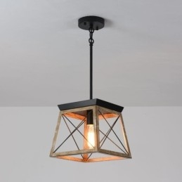 Lámpara colgante de una sola luz estilo vintage