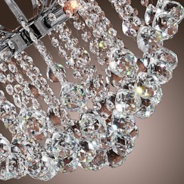 Lámpara de araña de metal con pintura de cristal contemporánea moderna