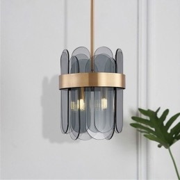 Iluminación colgante de vidrio moderna